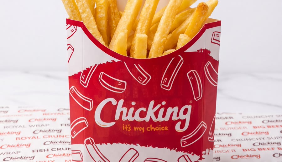 A carton of Chicking fries